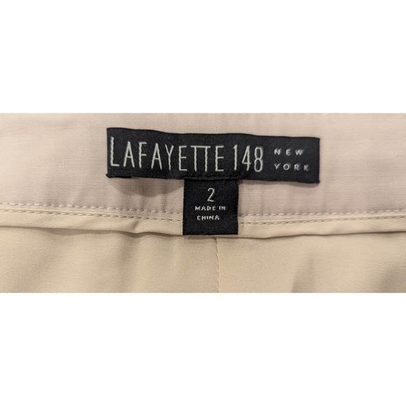Lafayette 148 New York Bleeker Virgin Wool Pants Size 2 - Picture 4 of 8